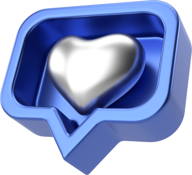 3D like icon. 3D icon. 3D illustration.