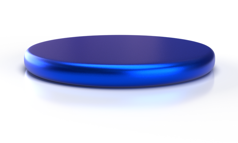 3d blue podium